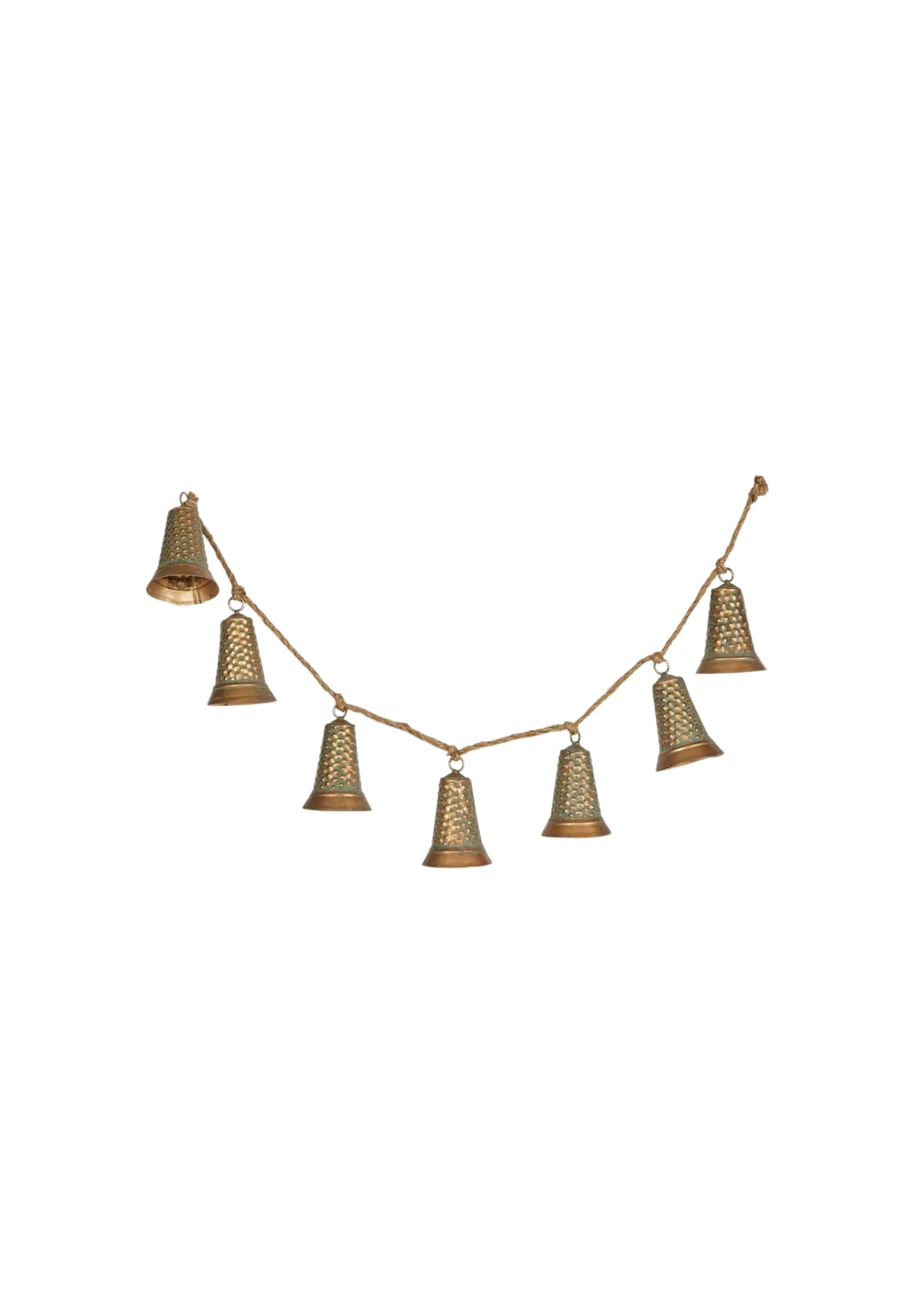 Hanging Bell Garland Bronze
