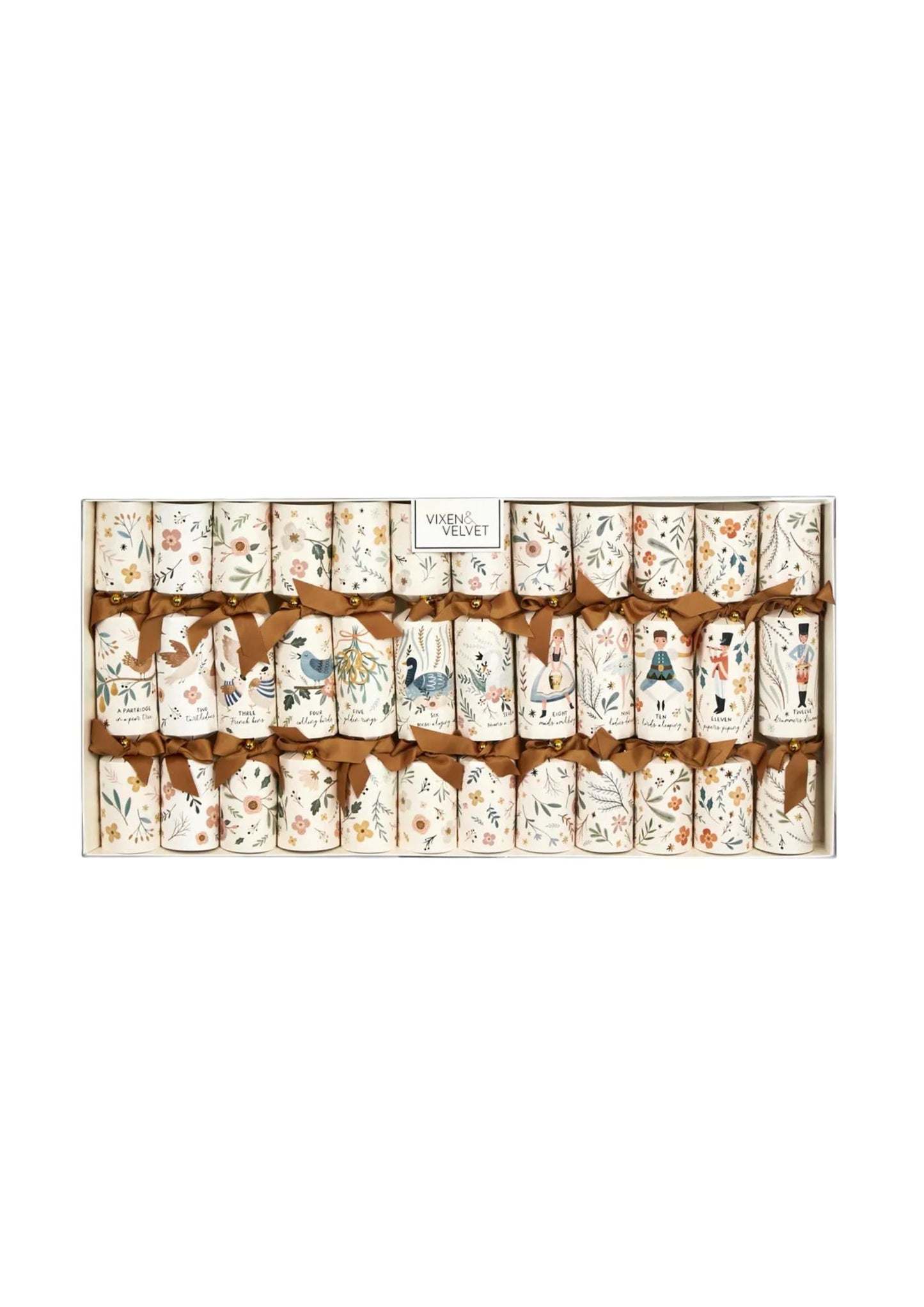 12 Days Of Christmas Crackers (Box of 12)