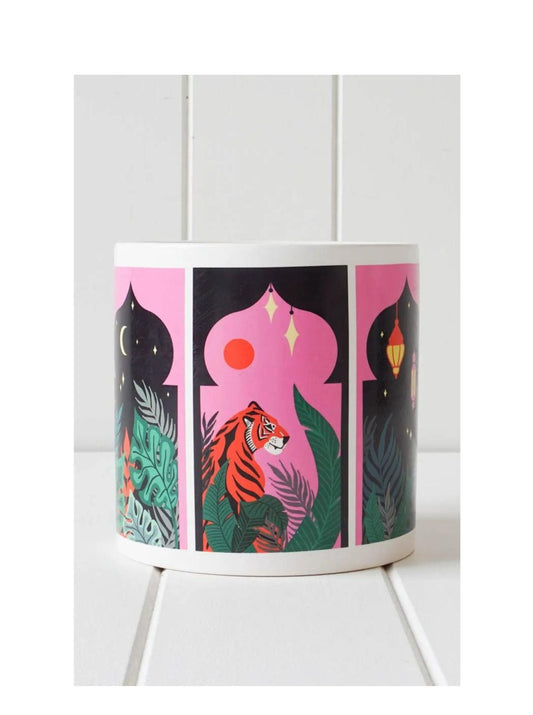 Ceramic Pot - Midnight Tiger - Large - 14x14