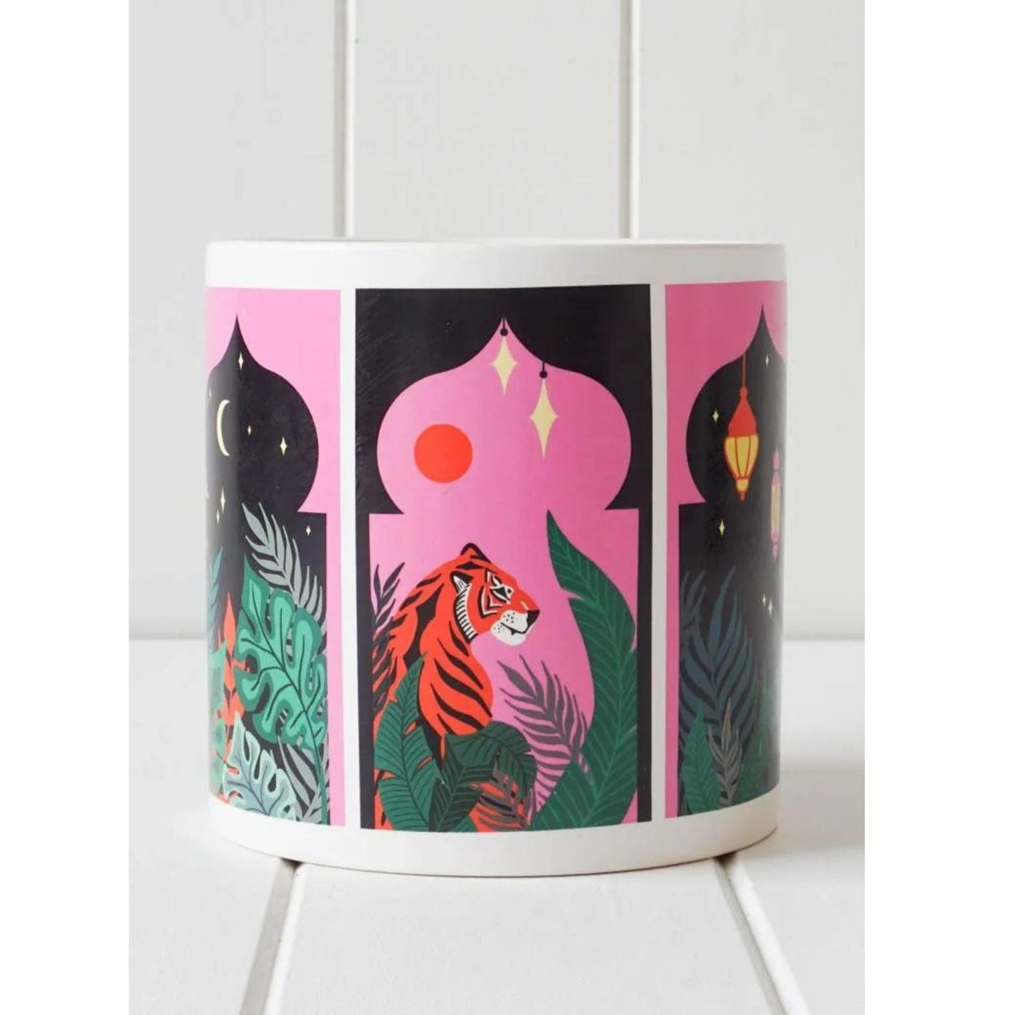 Ceramic Pot - Midnight Tiger - Large - 14x14