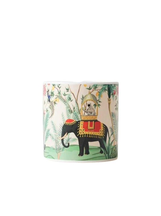 Ceramic Pot - Modern Chinoiserie Elephant - Small - 7x7