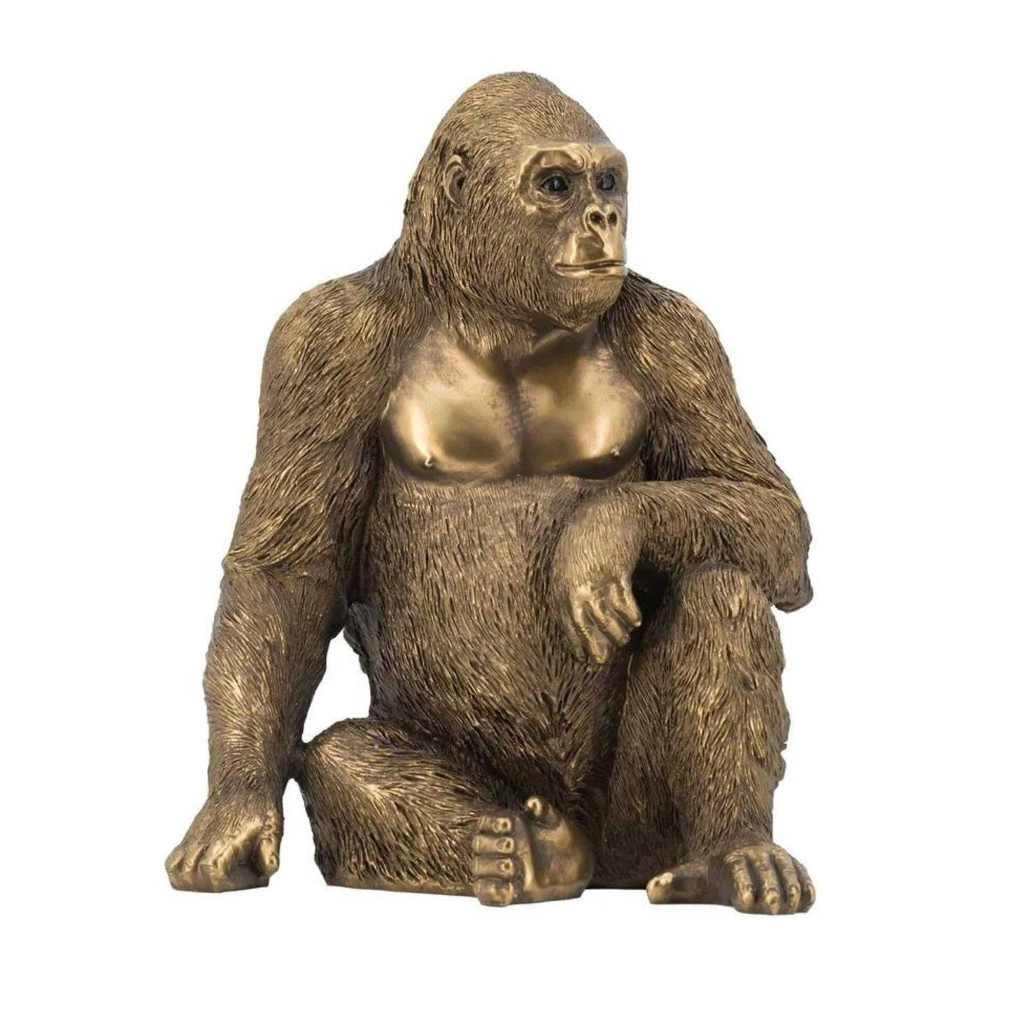 Gorilla Sculpture Gold