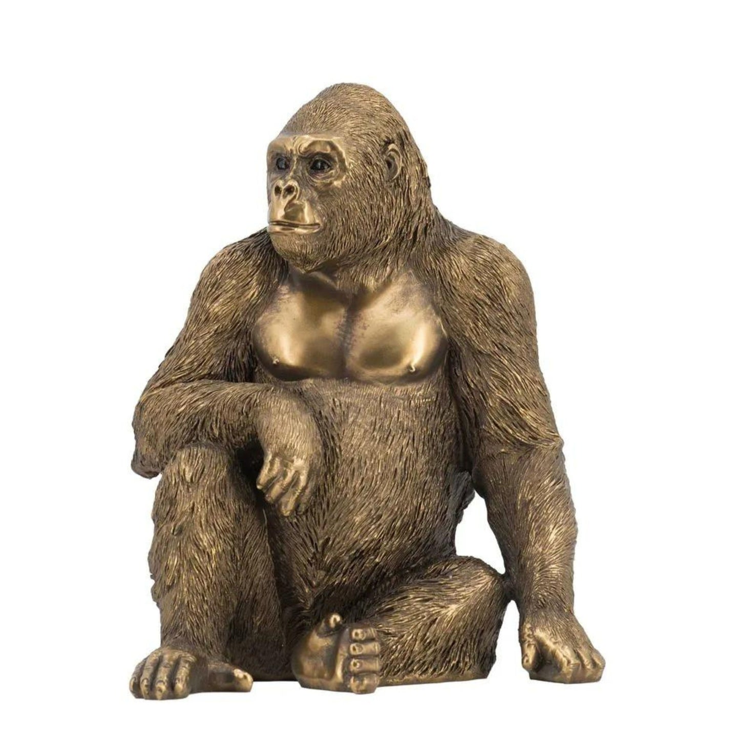 Gorilla Sculpture Gold