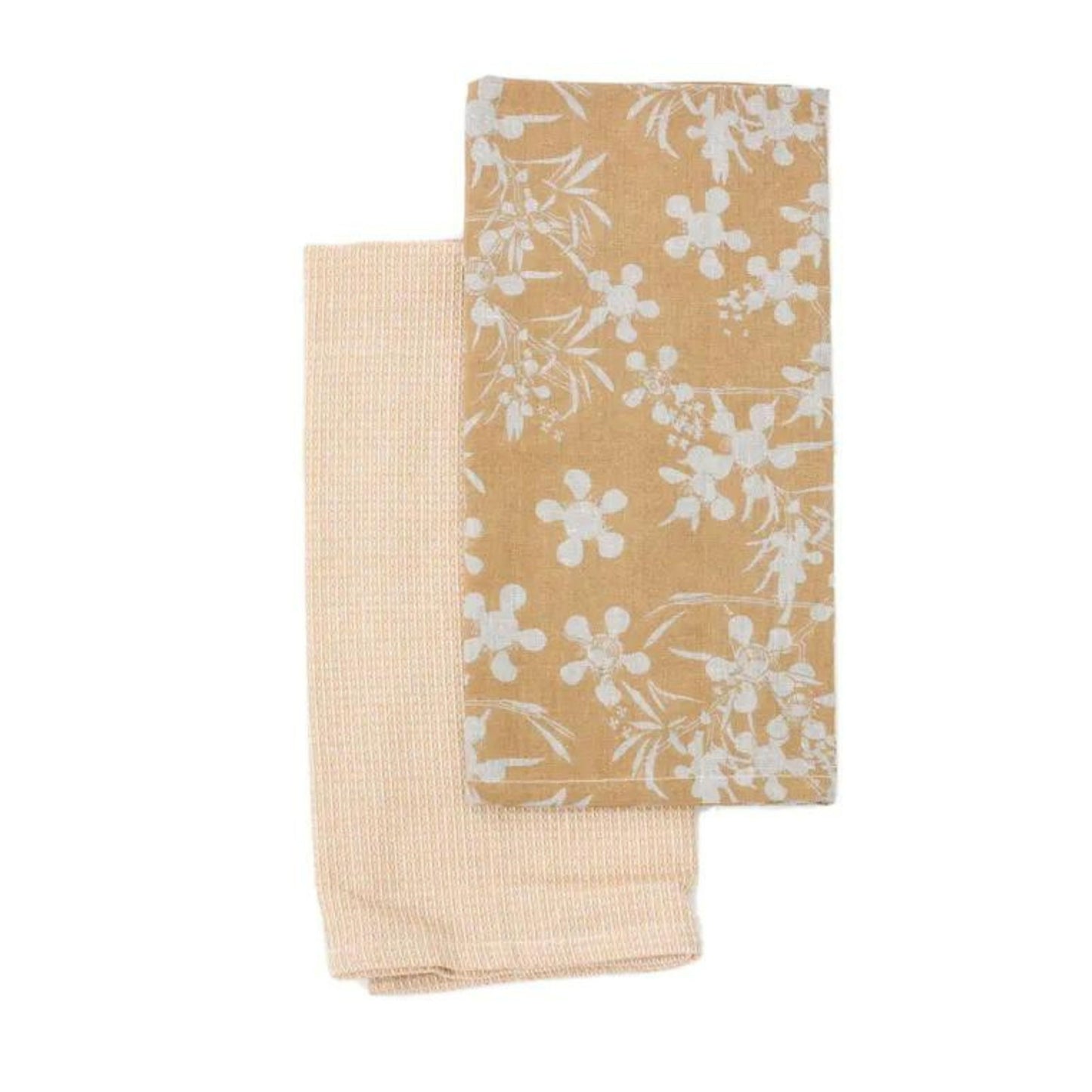 Myrtle Tea Towel Pack of 2 Honey