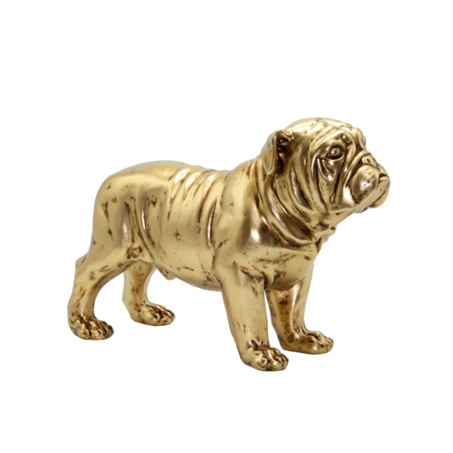 Figurine Pug Gold 38X24CM