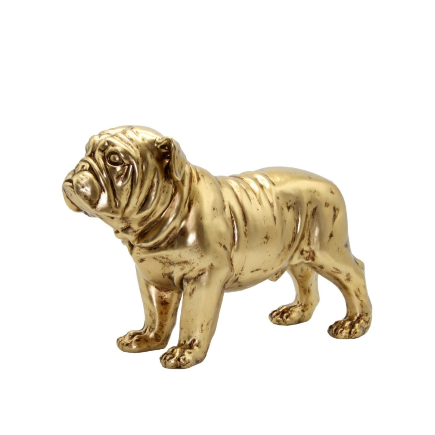 Figurine Pug Gold 38X24CM