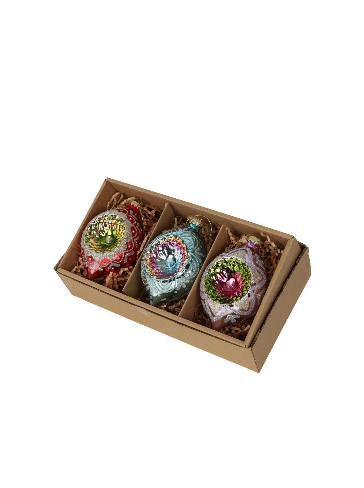 Candle Boxed Set of 3 Baubles