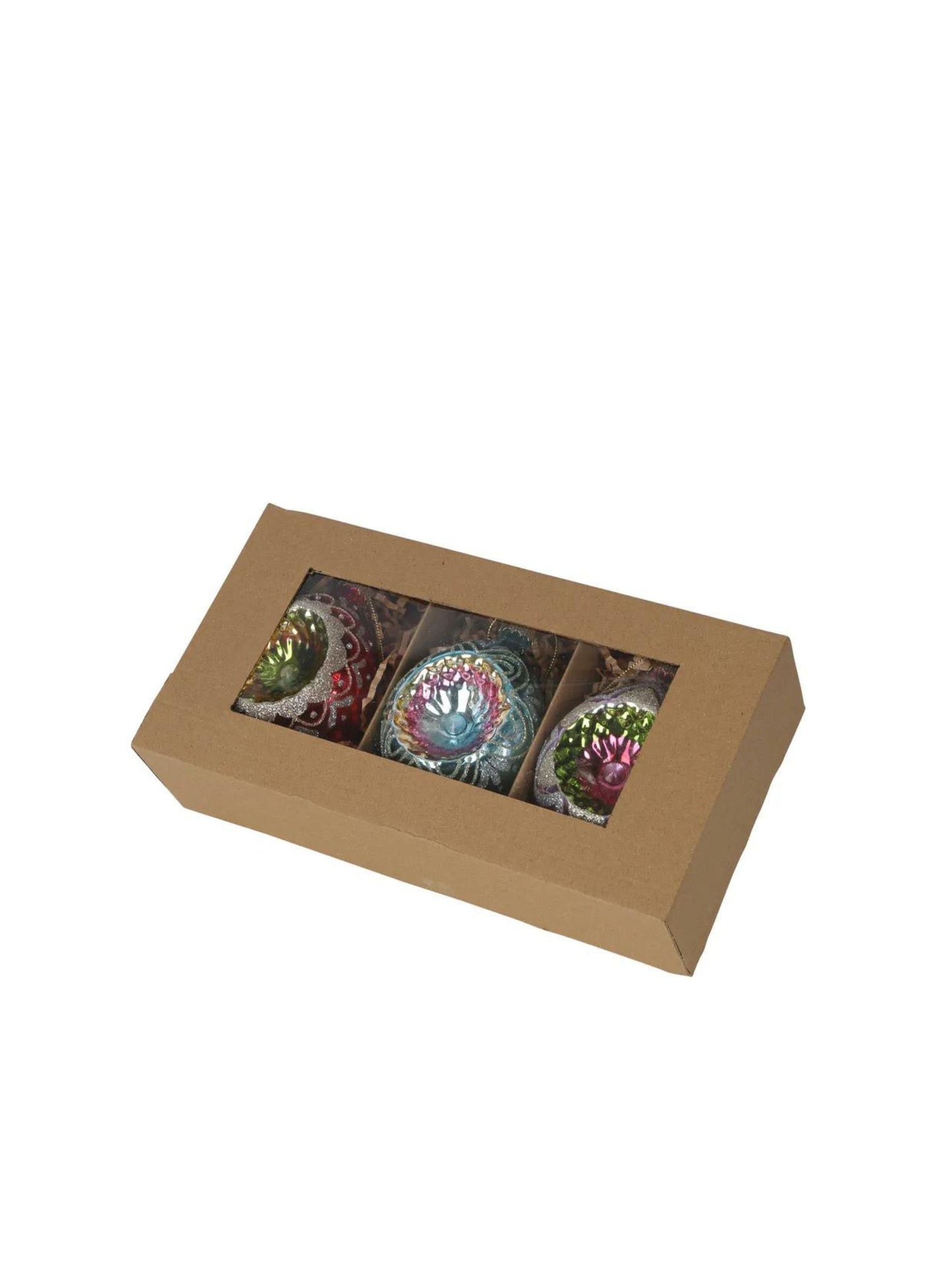 Candle Boxed Set of 3 Baubles