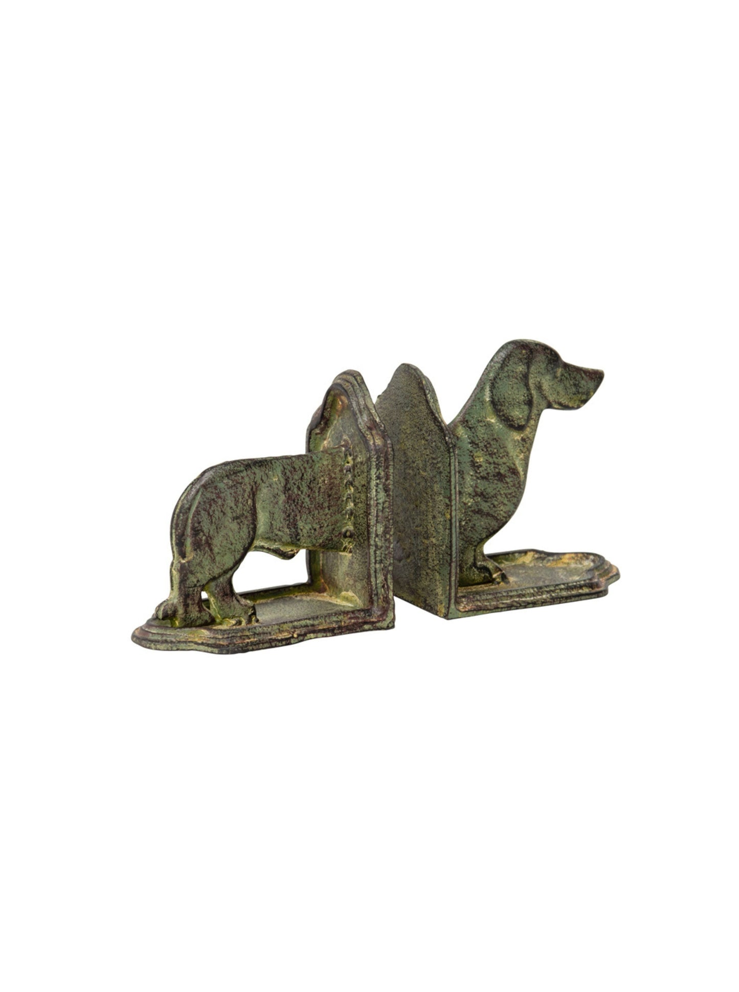 Cast-Iron Dachshund Book-End Set