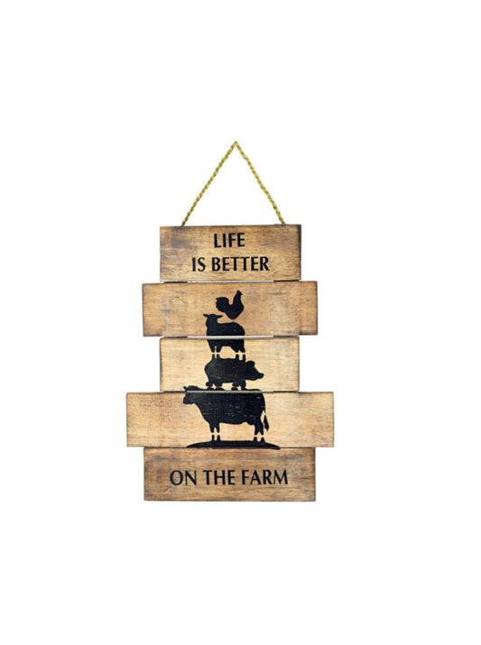 Life is Better Handcrafted Wall Art