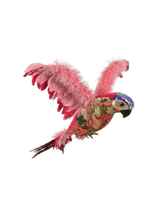 Alber Brocade Parrot Pink