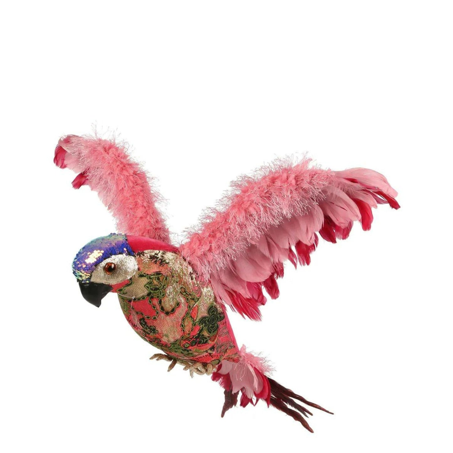 Alber Brocade Parrot Pink