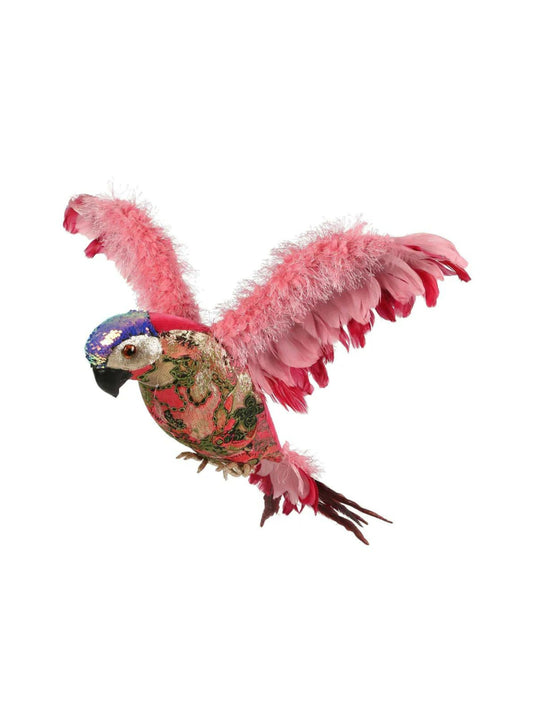 Alber Brocade Parrot Pink