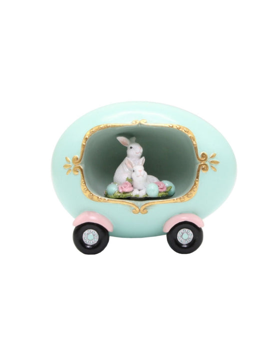 Egg-Faberge Carriage-Teal