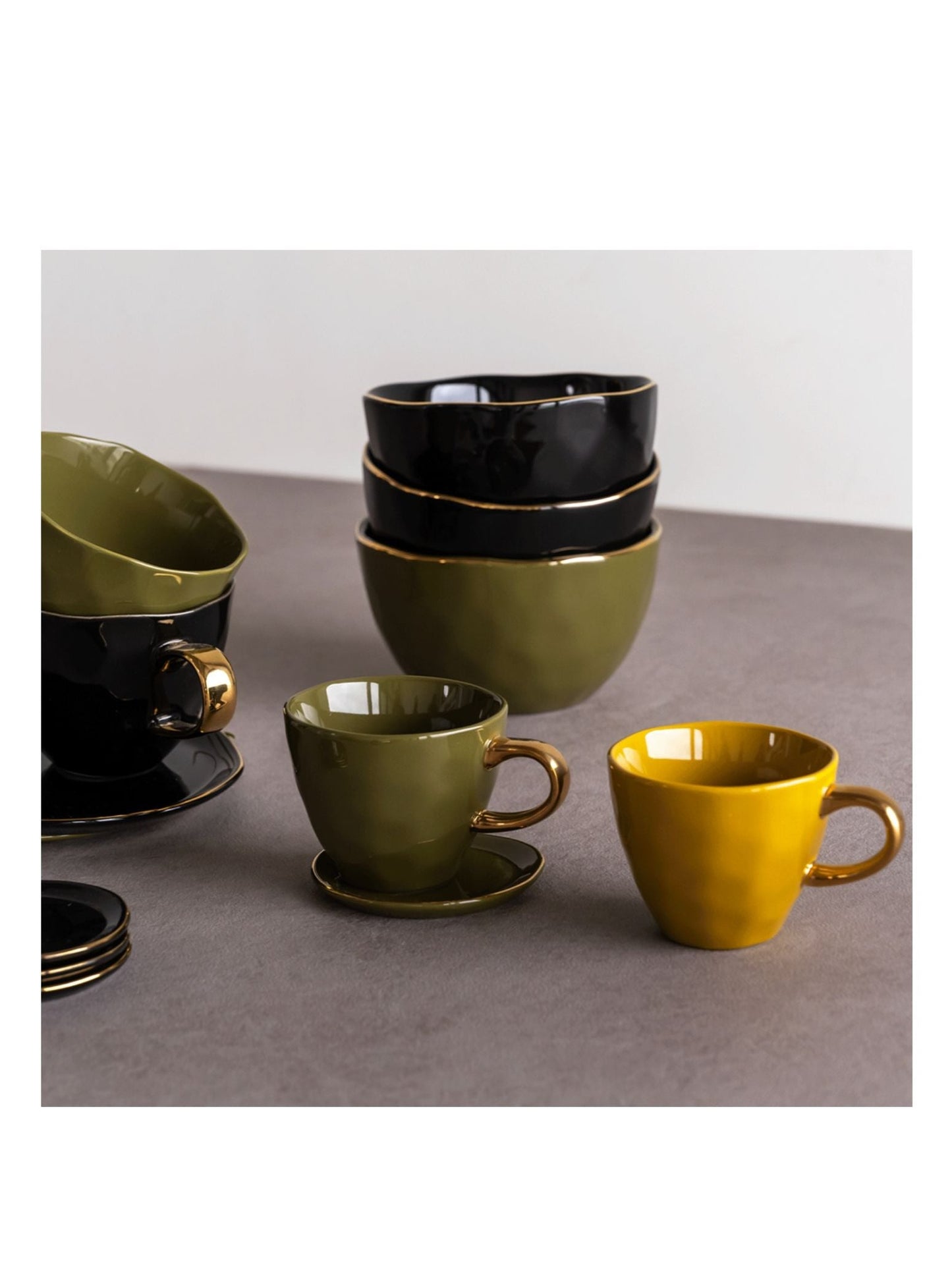 UNC-Good Morning Coffee Cup Amber Green