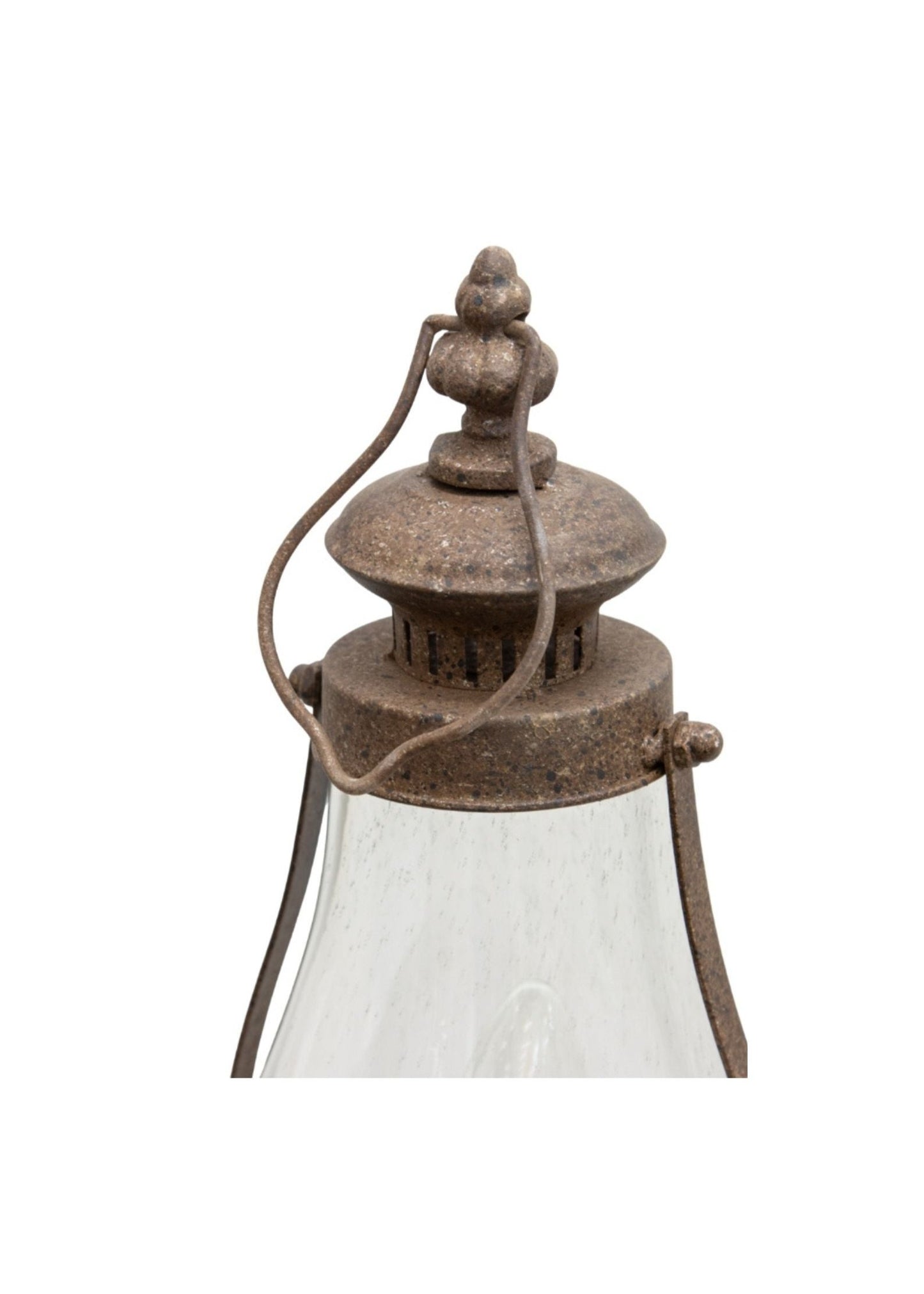 Garden Lantern on Stake w/ Battery Operated LED Light 14x12x111cm