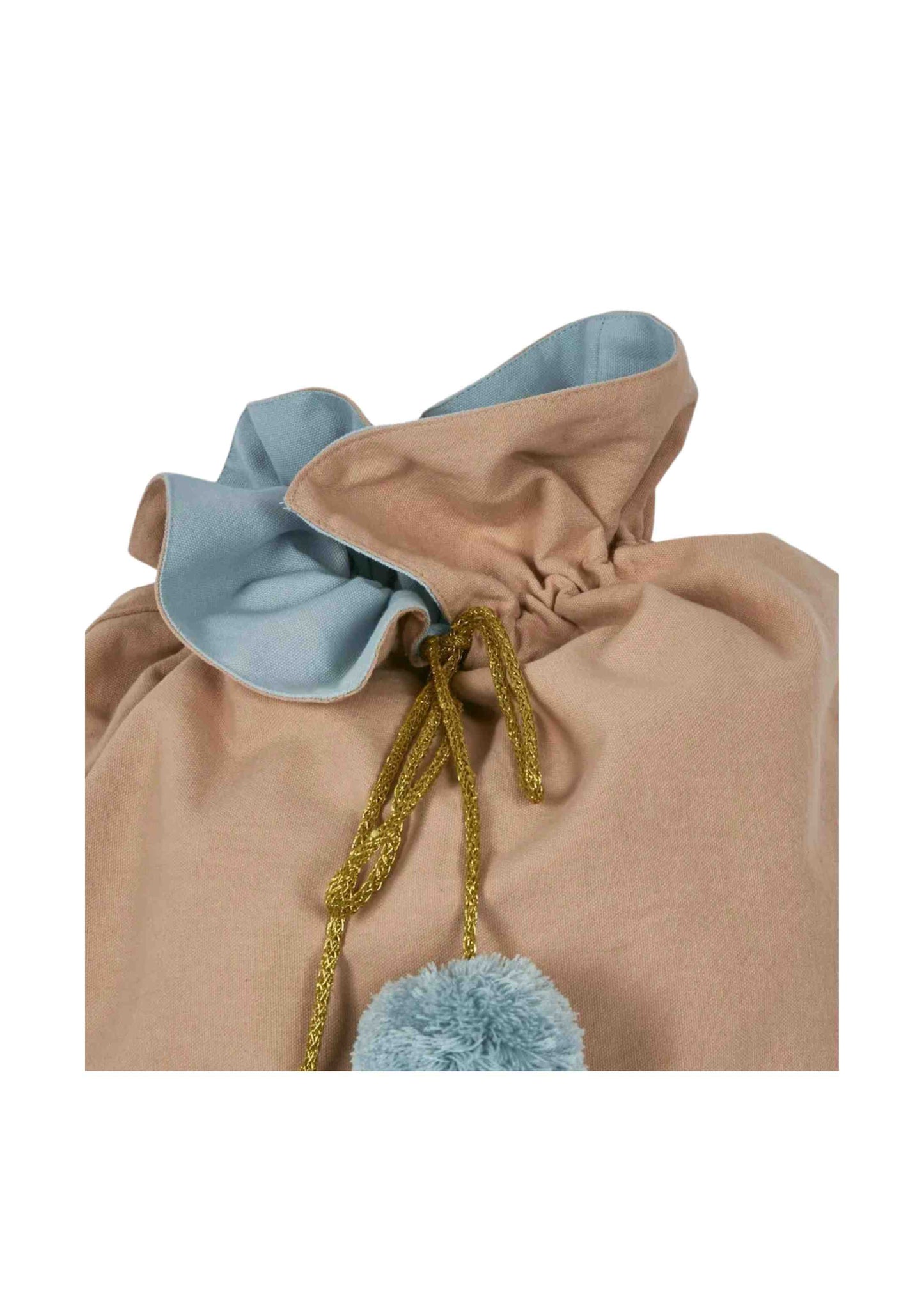 Blue and Sand Reversible Sack