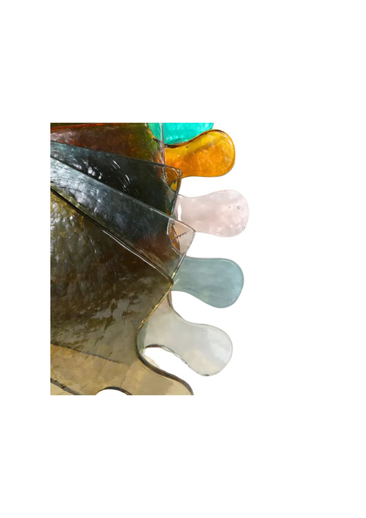 Hammered Glass Square Serving Board