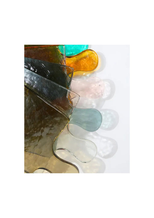 Hammered Glass Square Serving Board