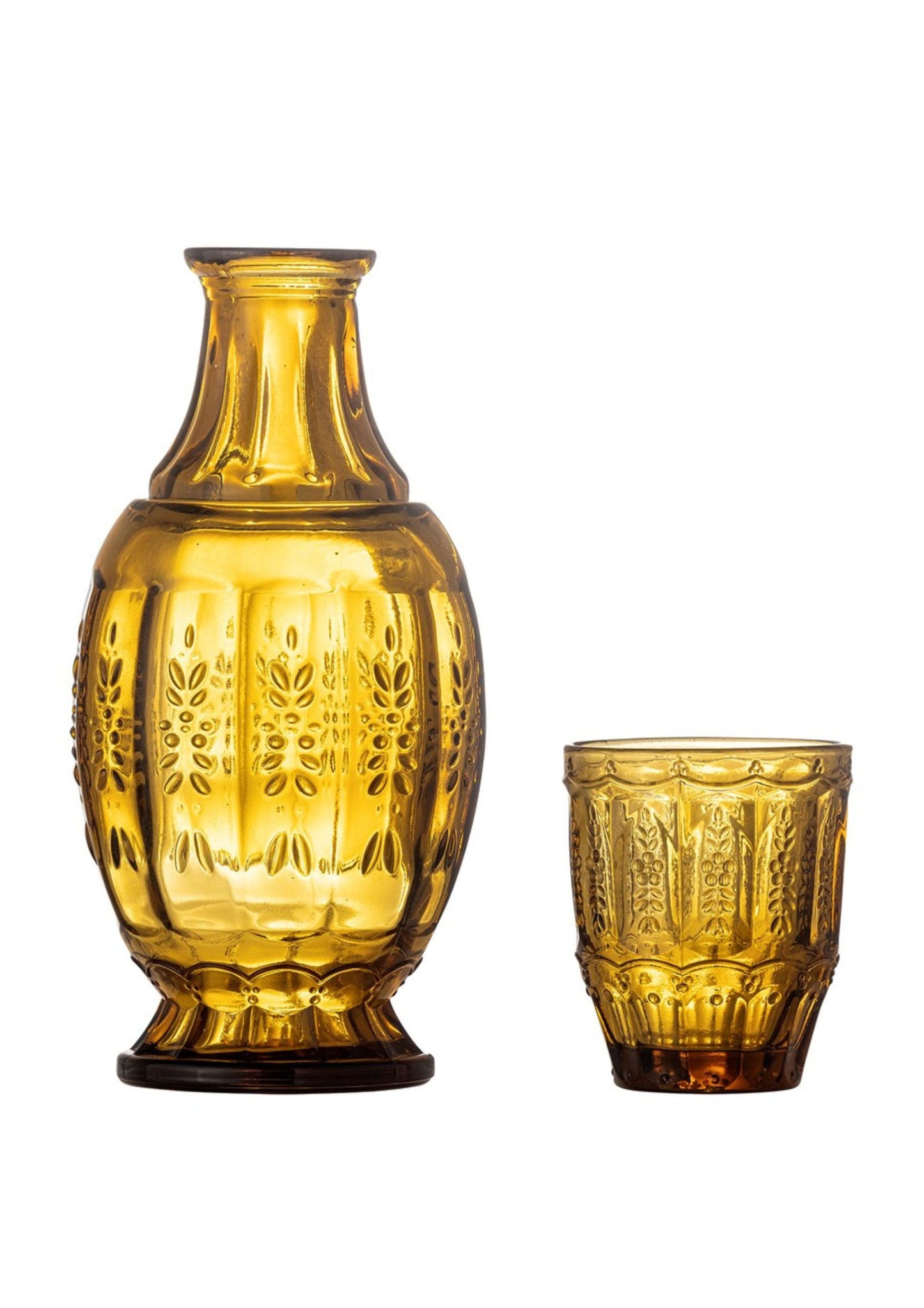 Theon Decanter & Glass, Brown, Glass