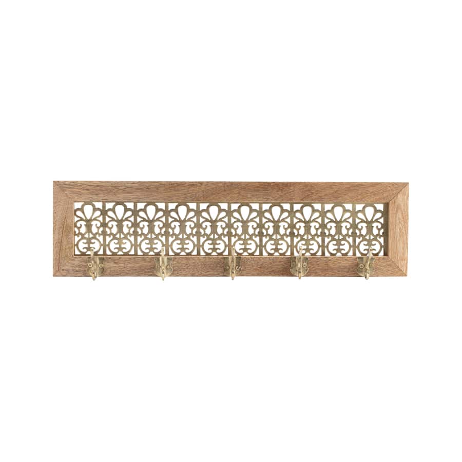 Handcrafted Fleur 5-Hook Wall hanger