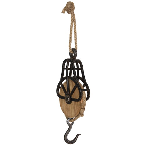 Decorative Wood/ Metal Wall Hook Scale