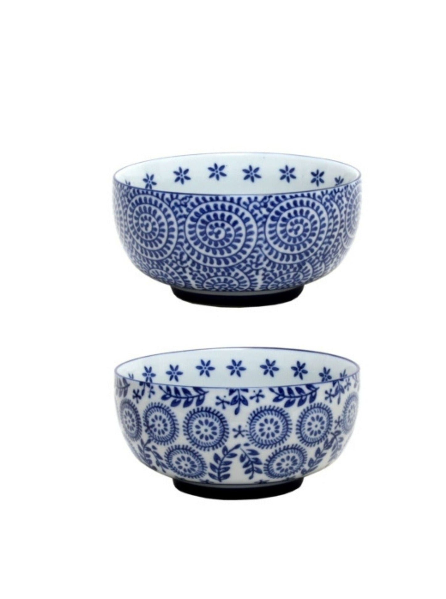 Blue & White Bowls 15 cms set of 4