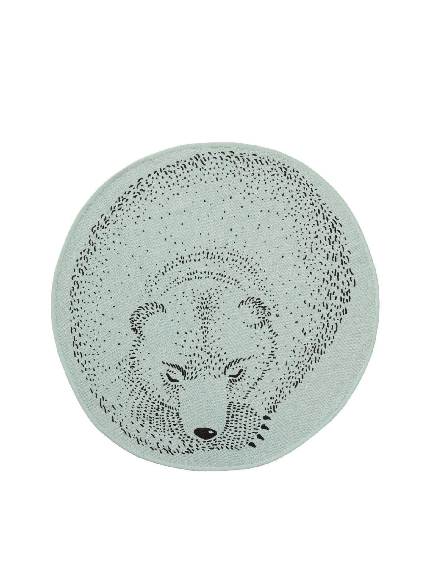 Green Bear Cotton Floor Rug
