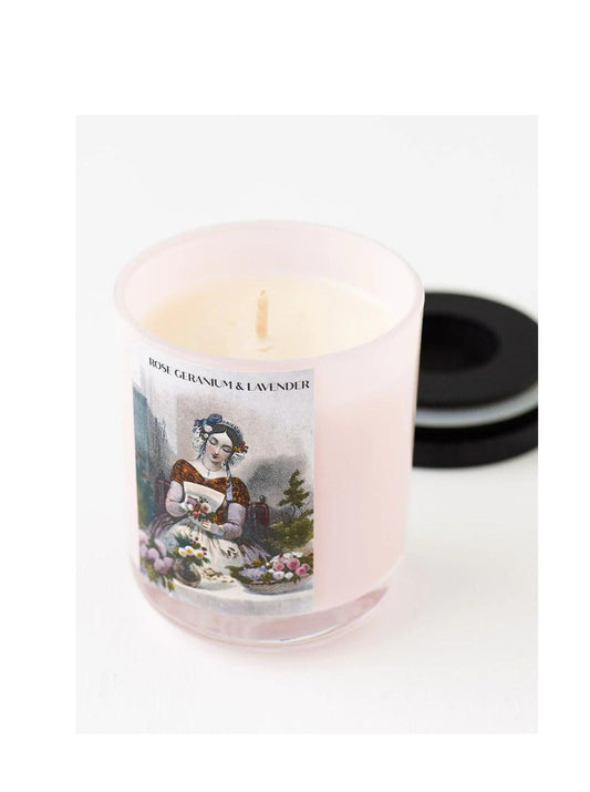 Rose Geranium & Lavender Soy Candle
