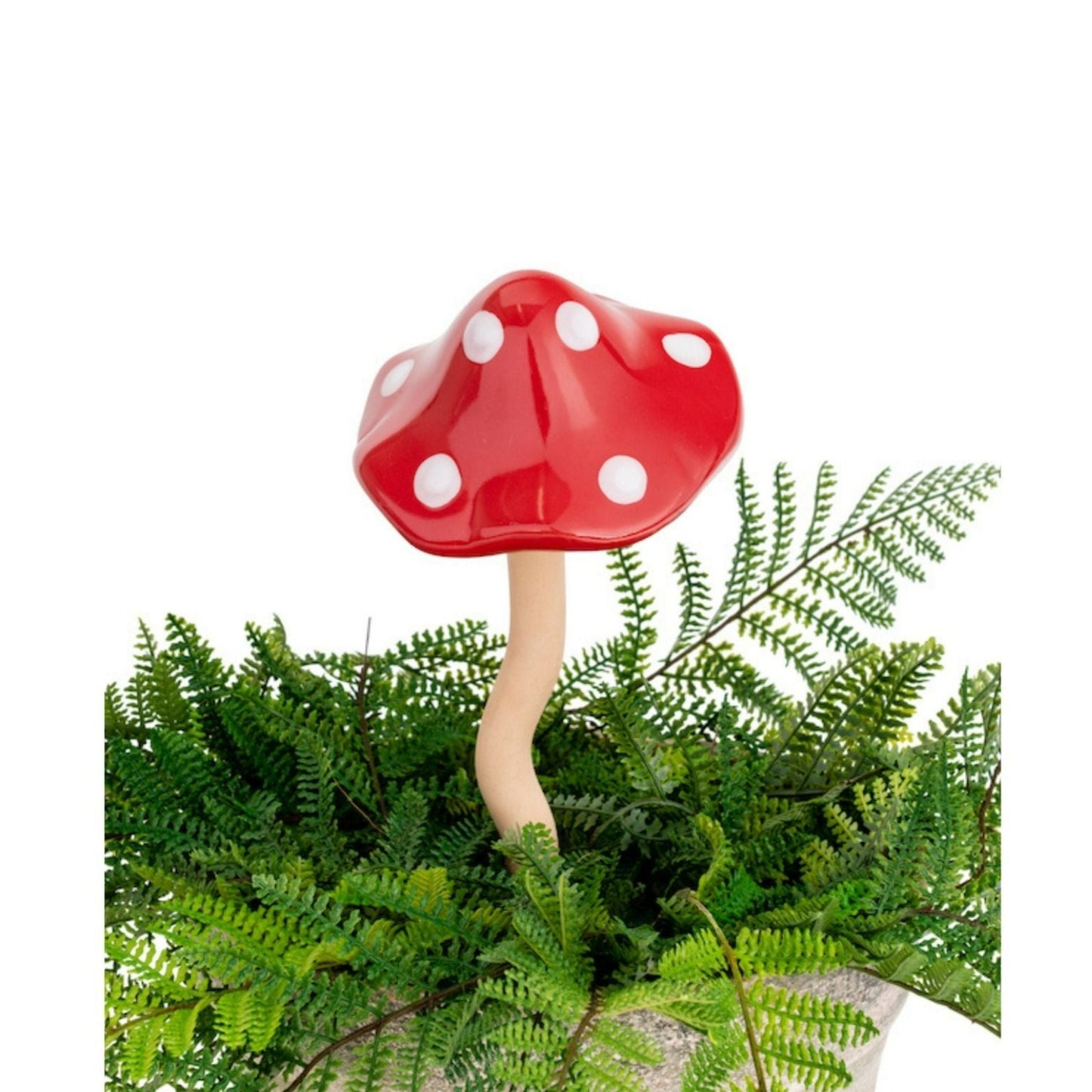Ceramic Red Mushroom Large
