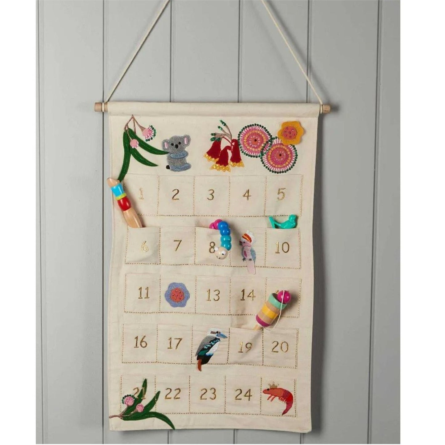 Native Australiana Applique Advent Calender