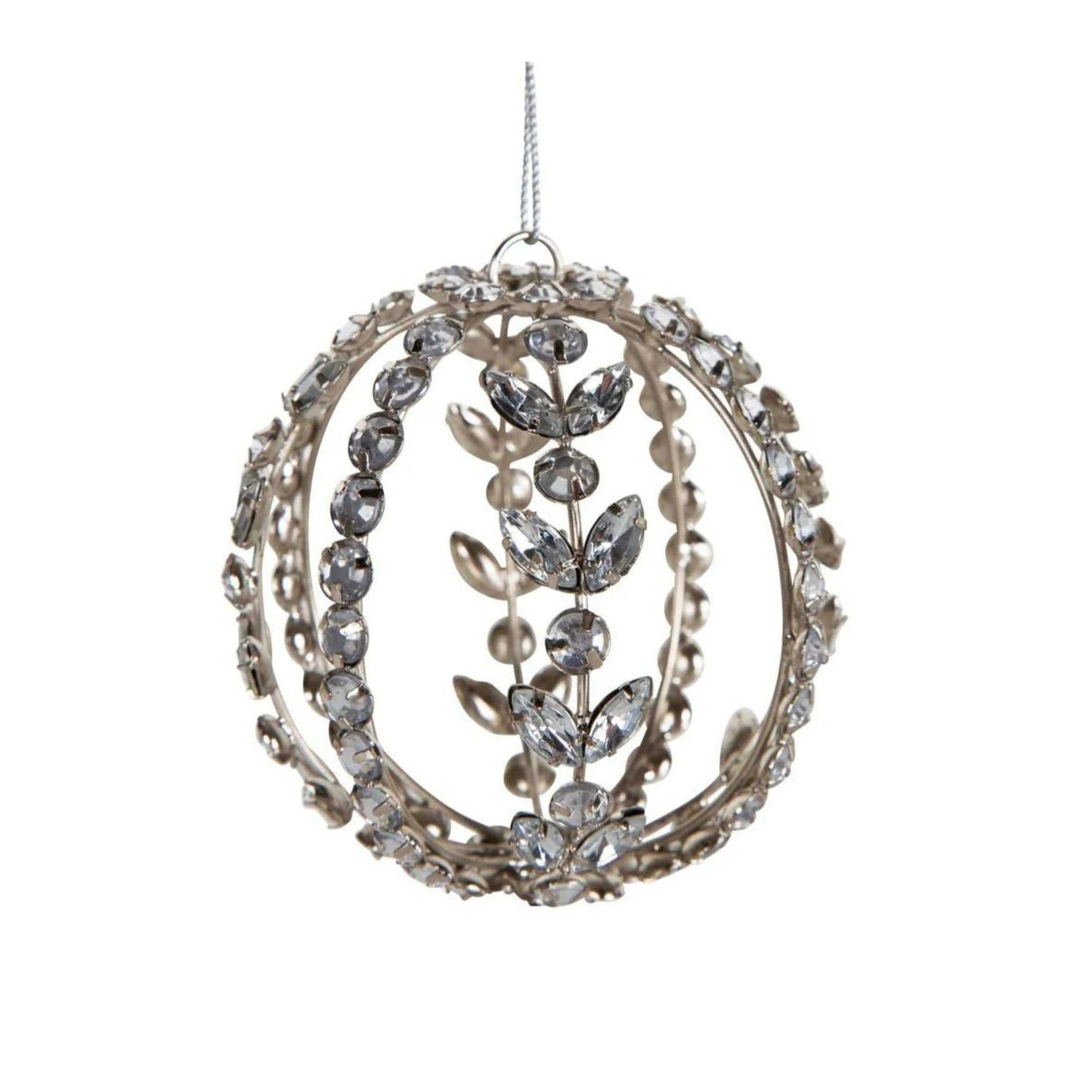 Kristal Gemstone Bauble Silver