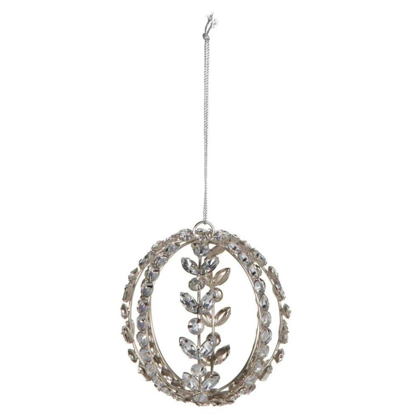 Kristal Gemstone Bauble Silver