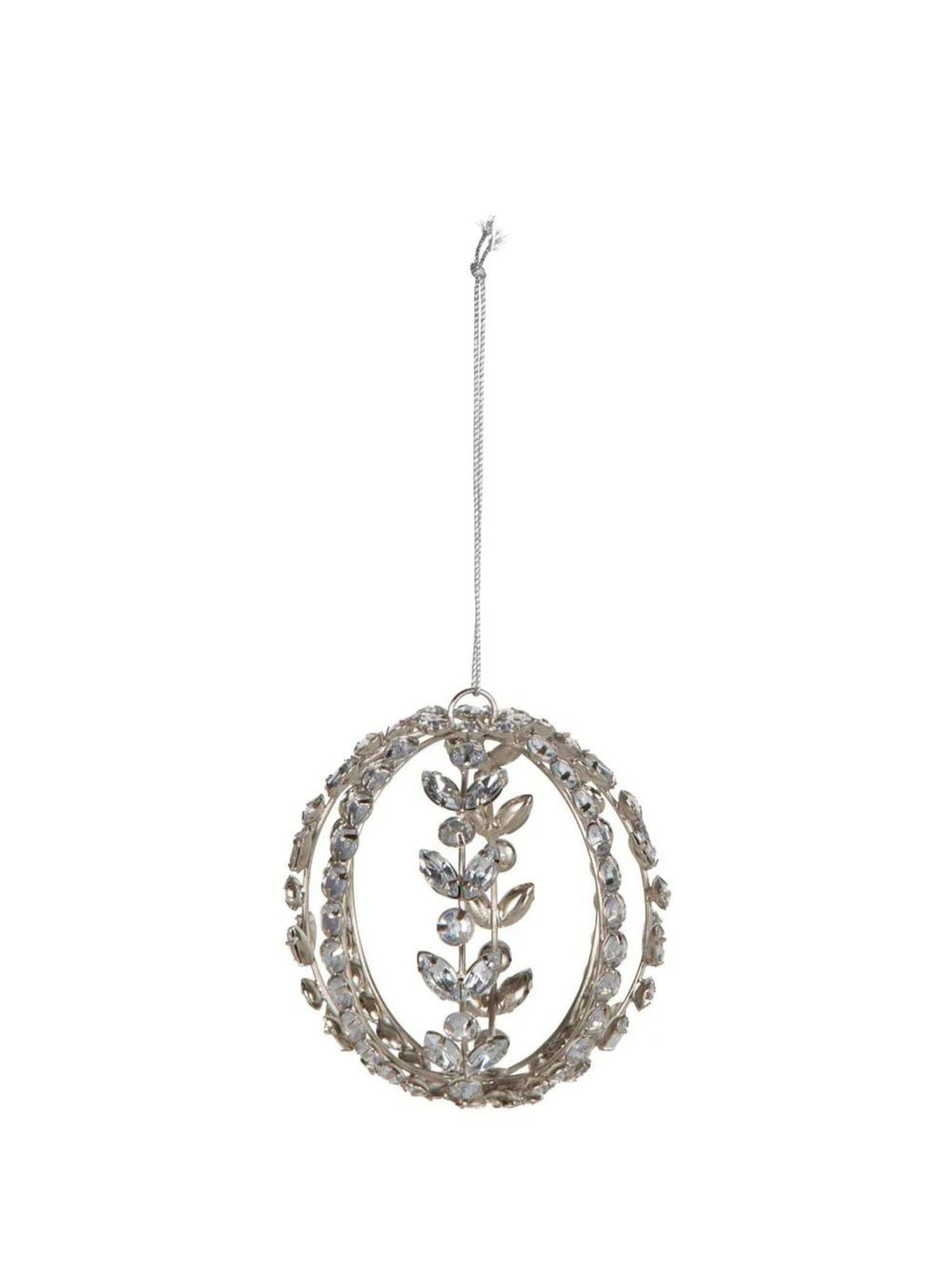 Kristal Gemstone Bauble Silver