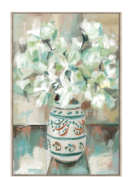 Framed Artwork - Flower Pot - 60x90cm