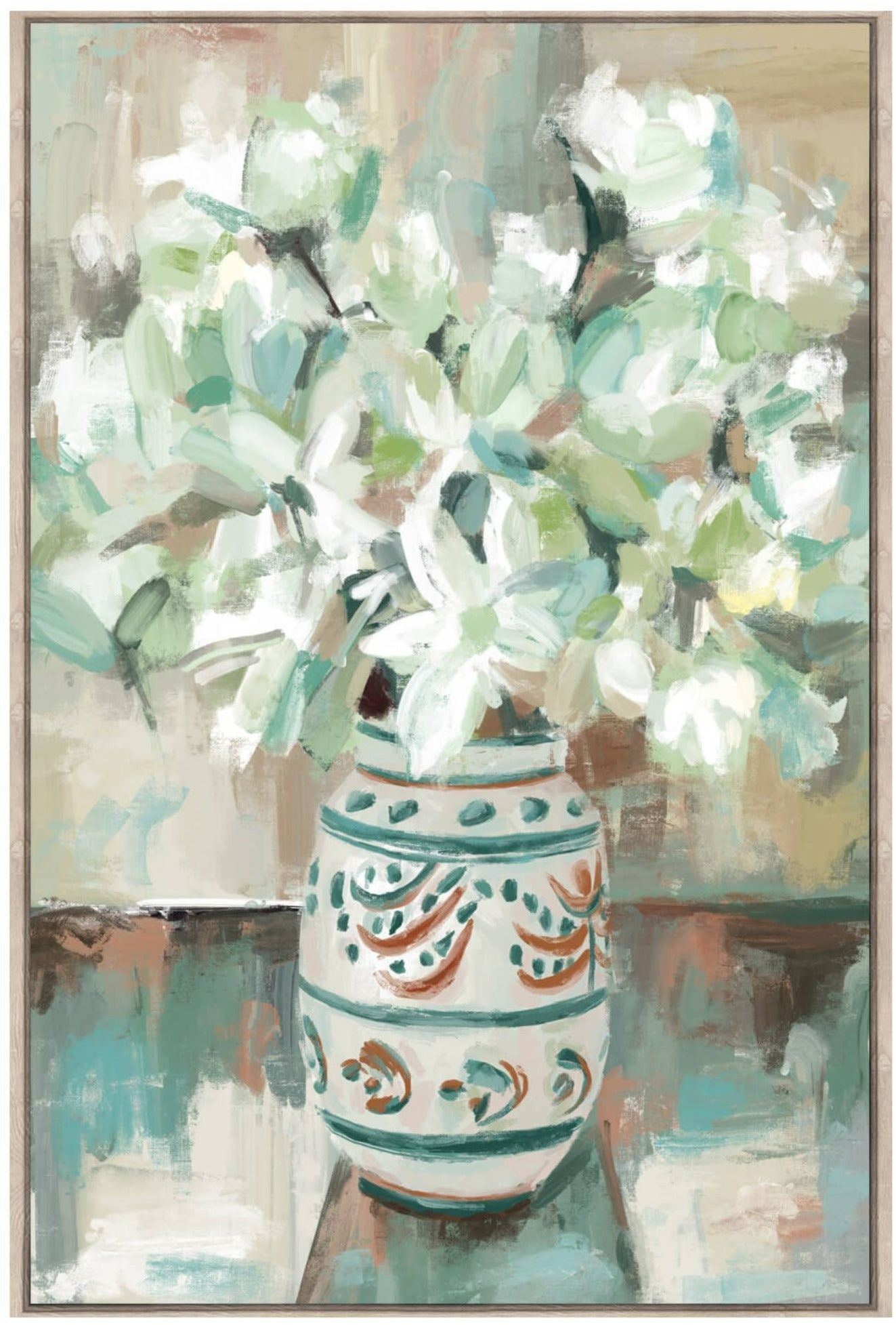 Framed Artwork - Flower Pot - 60x90cm