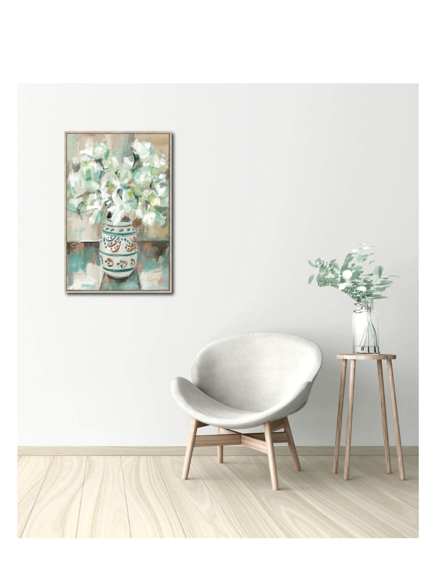 Framed Artwork - Flower Pot - 60x90cm