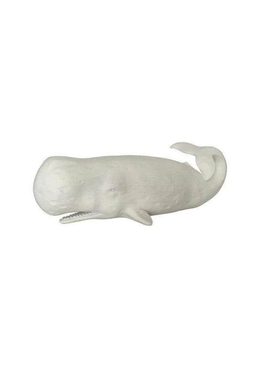 Sperm Whale Ornament Whale - White
