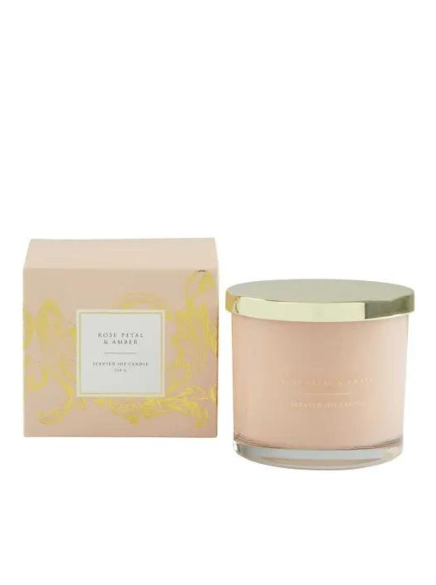 Rose Petal & Amber Soy Candle