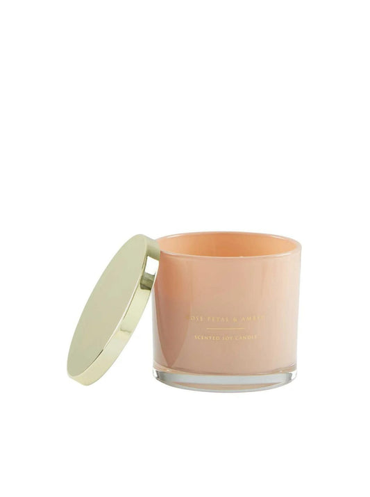 Rose Petal & Amber Soy Candle