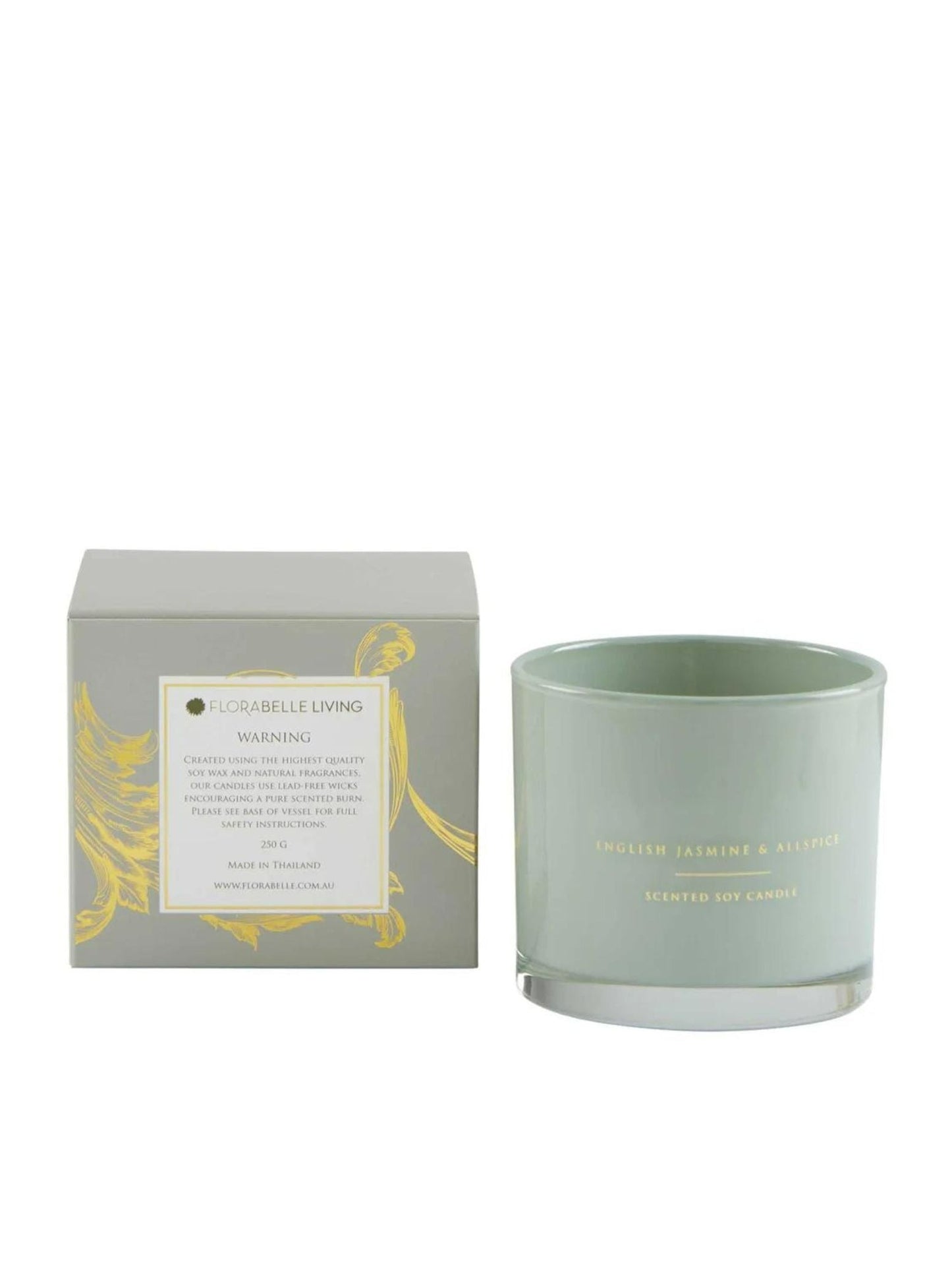 English Jasmine & Allspice Soy Candle