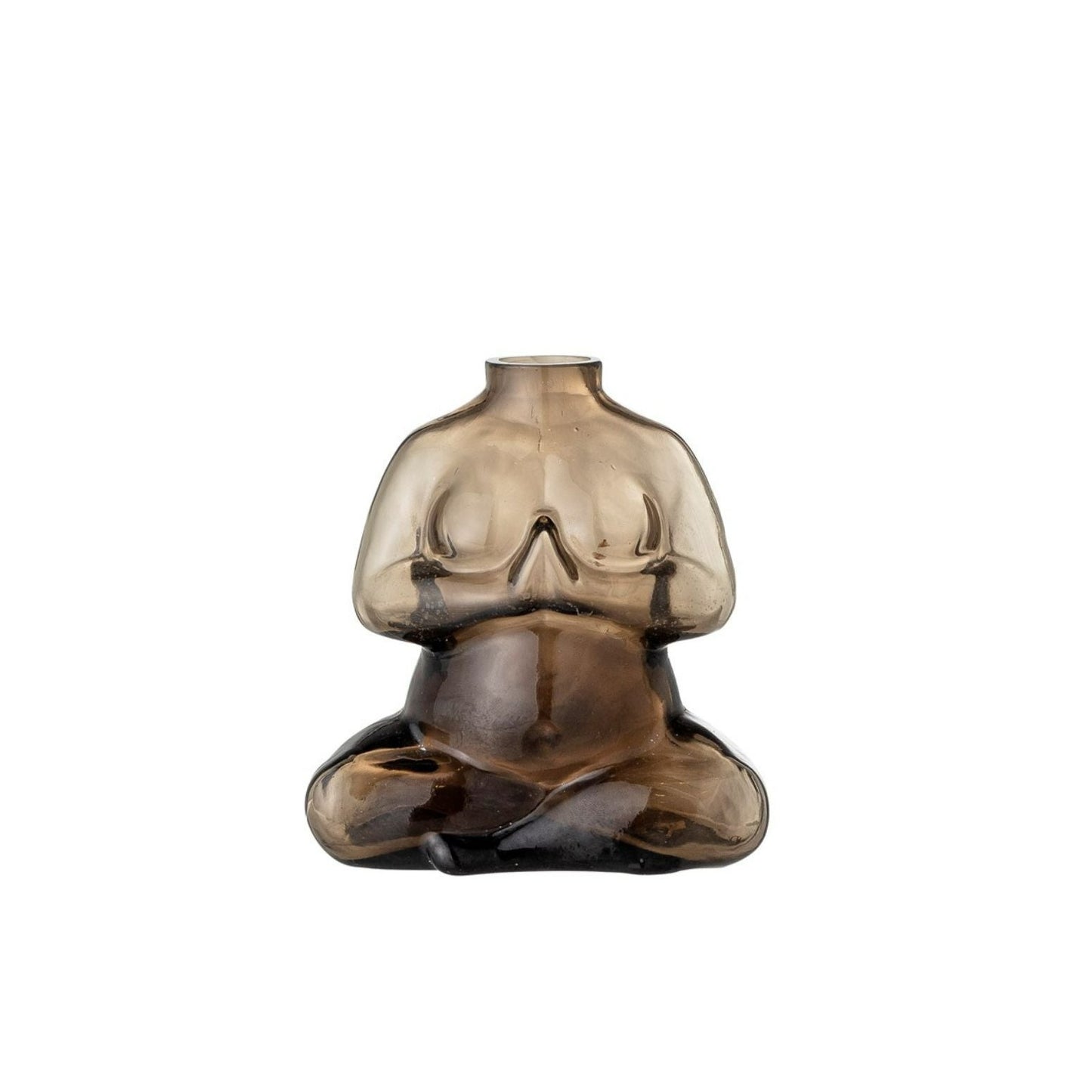 Brown, Glass Elze Vase