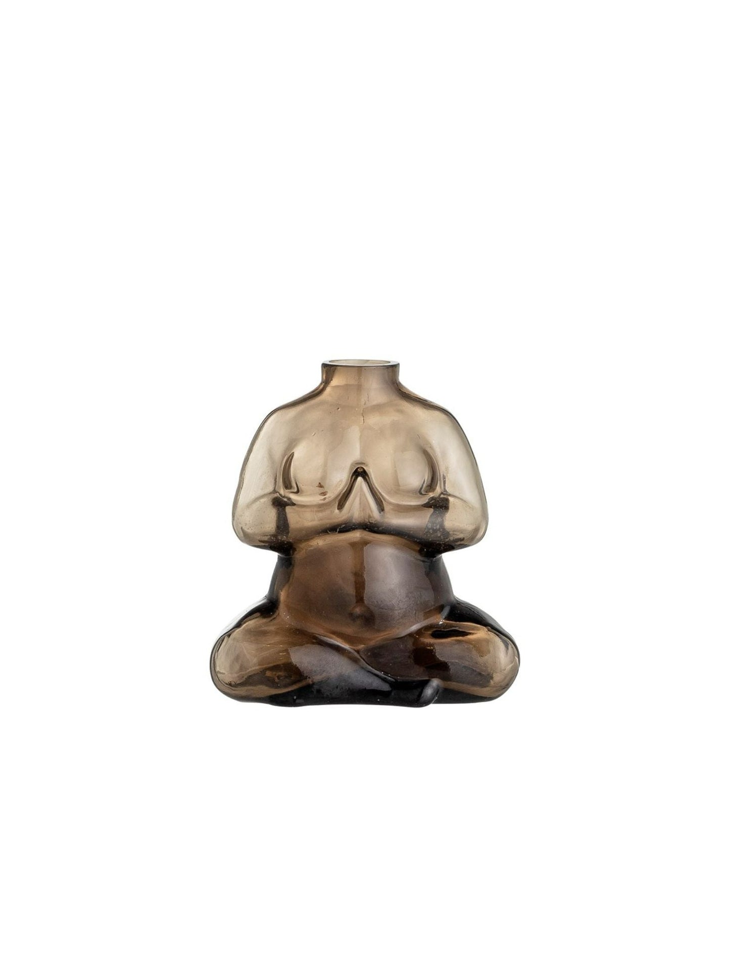 Brown, Glass Elze Vase