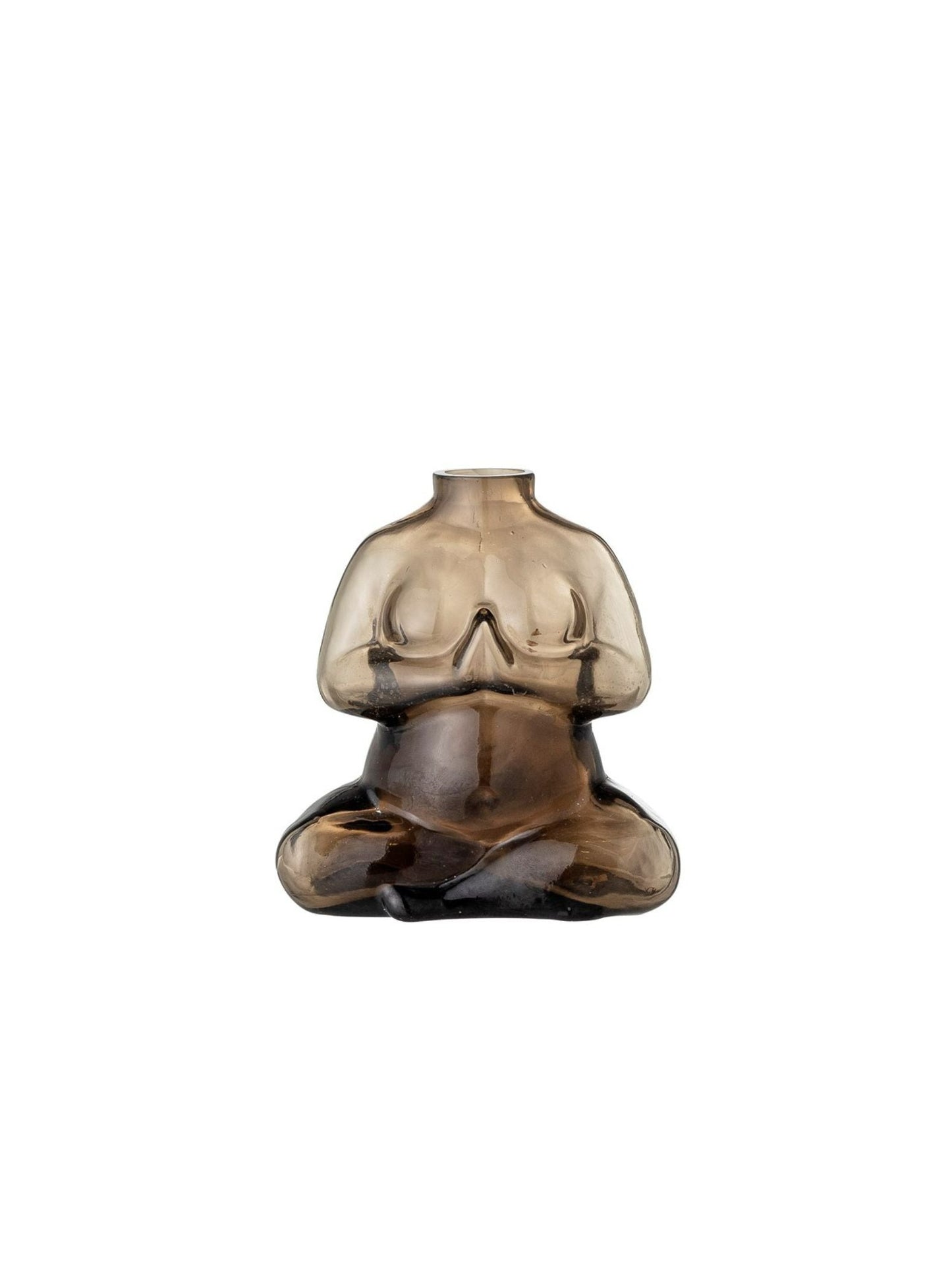 Brown, Glass Elze Vase