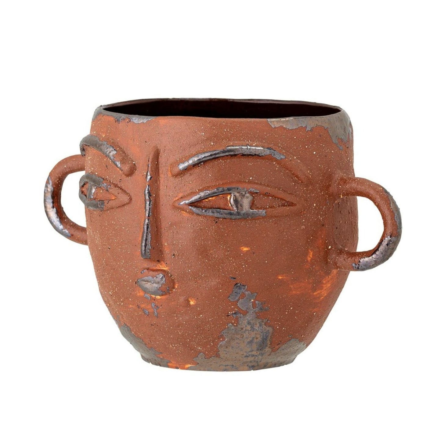 Lo Flowerpot, Brown, Stoneware