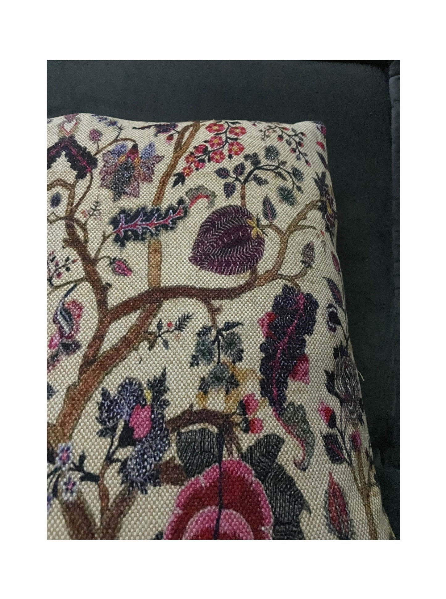 Fellini Cushion, Purple, Cotton