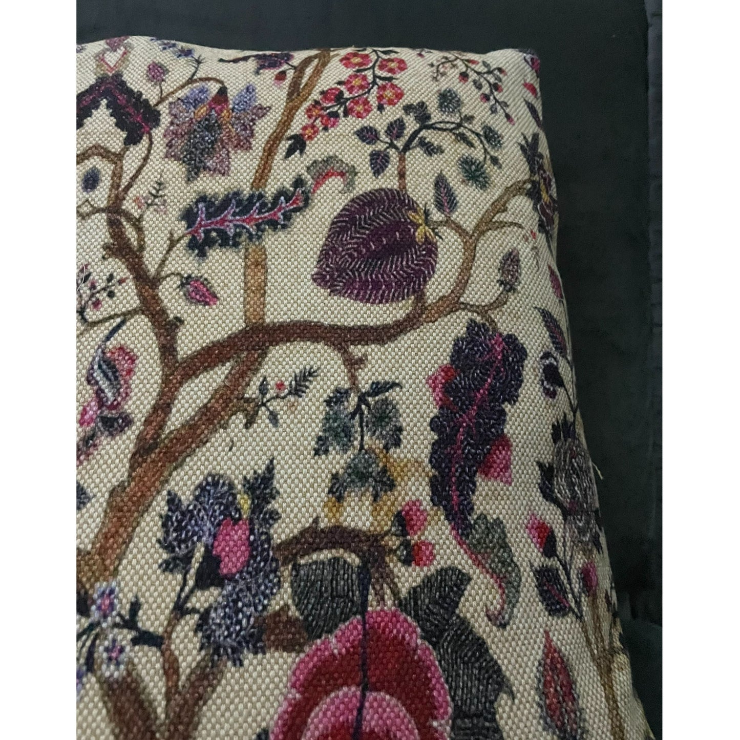 Fellini Cushion, Purple, Cotton