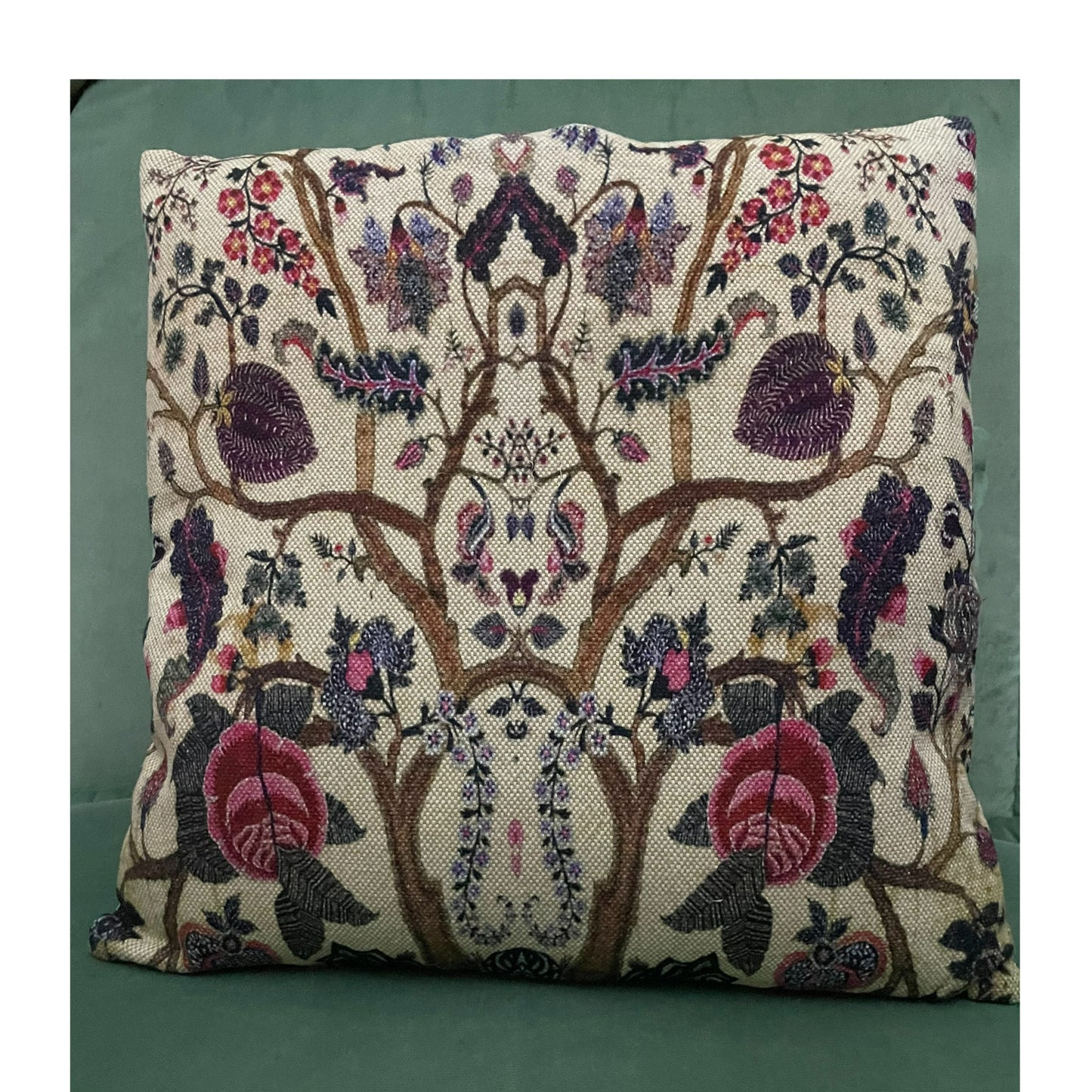 Fellini Cushion, Purple, Cotton