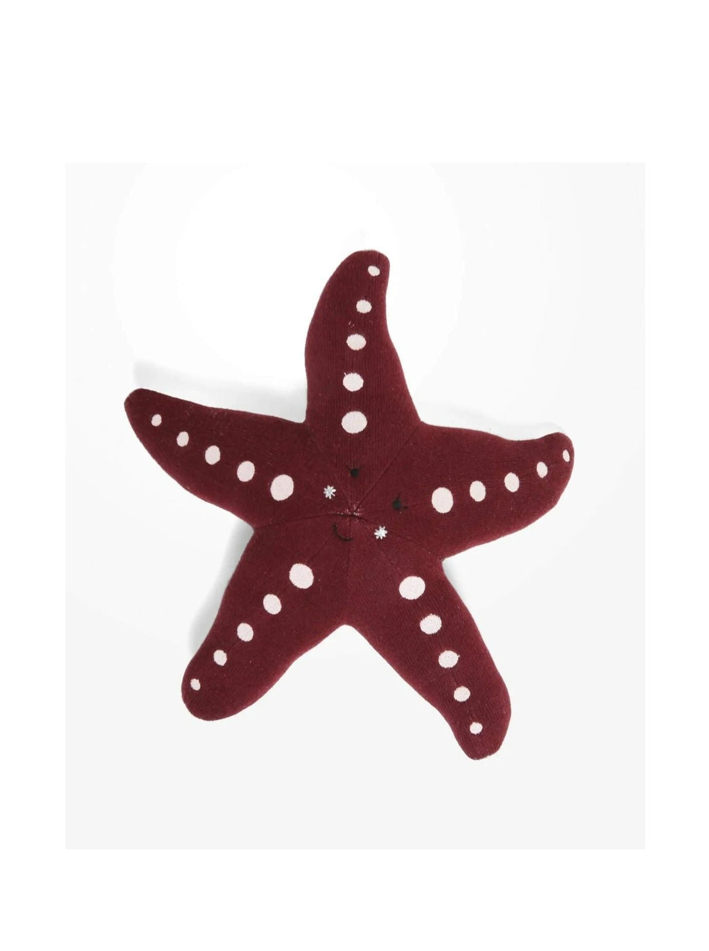 Kids Shaped Cushion - Starfish - Burgundy