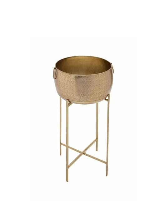 Antique gold Stilted Planter